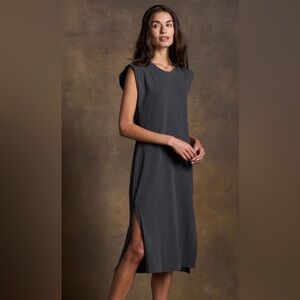 Rowan Georgia Slub Muscle Tank Dress
Color: FADED BLACK